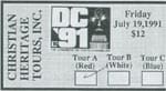 A ticket for the tour of dc 9 1